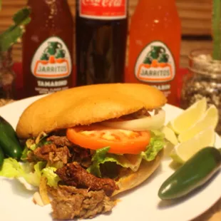 Try Don Ramon&apos;s favorite tortas with your choice of meat, beans, cheese, avocado and jalapeños!