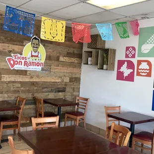 Dining area at Tacos Don Ramon.