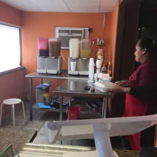 interior, sushi and sashimi