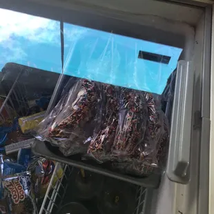 chocolate covered bananas with sprinkles.