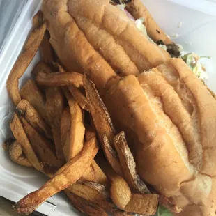 Not a bolillo and bread a bit stale. Fries were lukewarm.