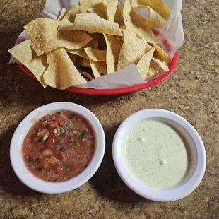Chips salsa