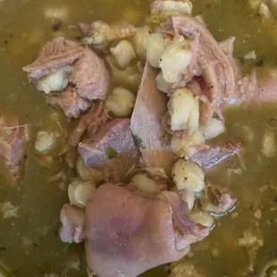 Pozole verde de