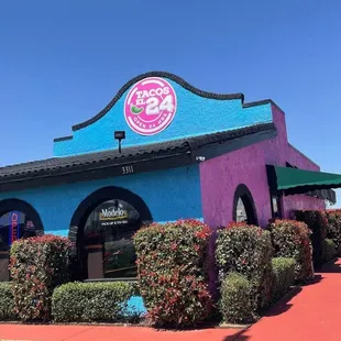 the front of the restaurant