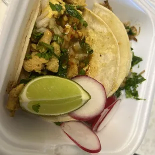 Street tacos 3 bucks each