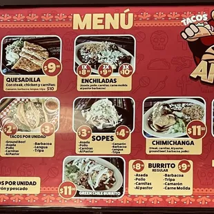 Left menu as of 04/28/22