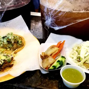 Tacos and Sopes..