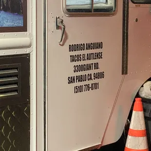 the side of a food truck