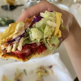 The &quot;fish&quot; in the fish taco, I don&apos;t like. Too much batter. $4.68