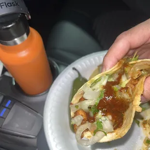 $1 Al Pastor Taco with grilled onions, cilantro, &amp; onions