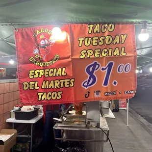 Taco Tuesday! $1.00 tacos