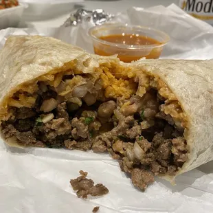 Carne asada burrito