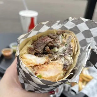Surf and Turf Burrito