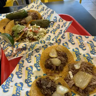 Tacos carnita asada barbacoa