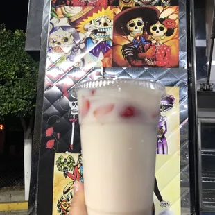 Strawberry horchata