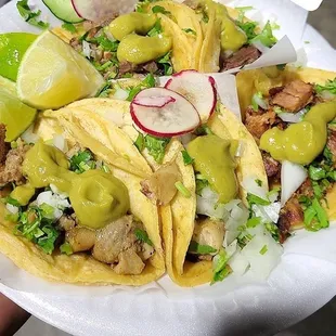 Suadero and Tripa tacos