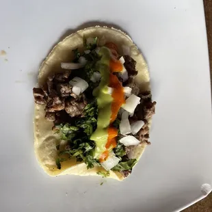 Sirloin taco