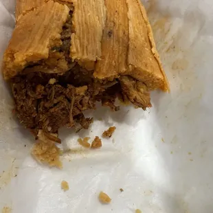 Inside tamale