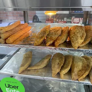 Fresh churros and empanadas