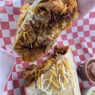 Pork burrito