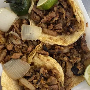 Al Pastor Mini Tacos on Corn Tortilla