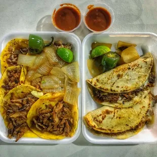 Tacos de Tripa &amp; Gringas al Pastor