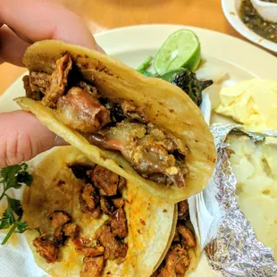 crispy intestine tacos