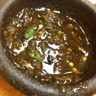 If you eat at tacos el Charly try the chile negra it's sooo freaking good .