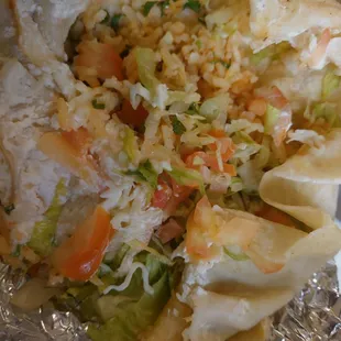 The burrito I got instead of what I ordered..