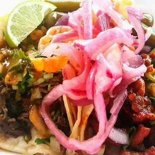 Cabeza and Al pastor. $3