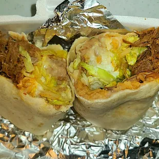 Inside the burrito with birria - $10.59 on Doordash