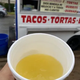 Free pineapple juice