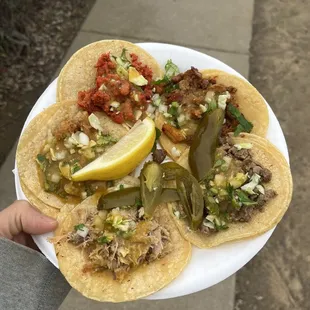$1 tacos, decent meat quality