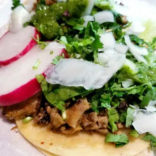 Taco de Tripa and Chorizo- $3.50 total. Tripa- 5 stars. The best!! Chorizo- 3 stars. Average