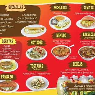 ramen and noodles, menu