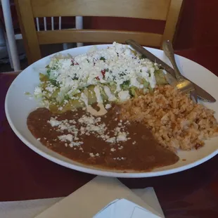 Enchiladas verdes, yummy!