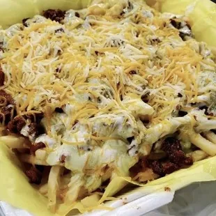 a close up of a taco dish