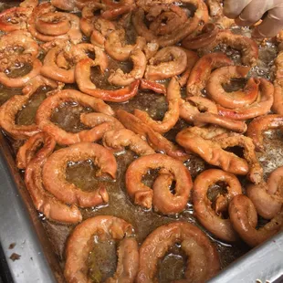 Tripas getting nice and crispy