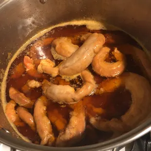 After a 24 hour marinade these tropas are now getting a quick simmer and tomorrow they hit the iron and chopping block