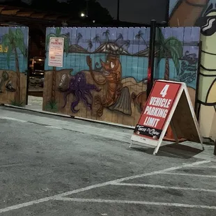 Small parking lot