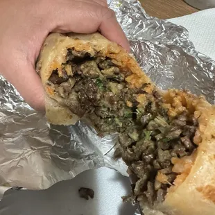 Carne asada burrito