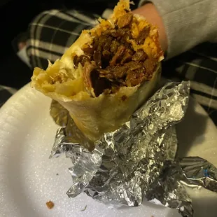 Carne Asada burrito