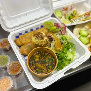 Birria spring rolls