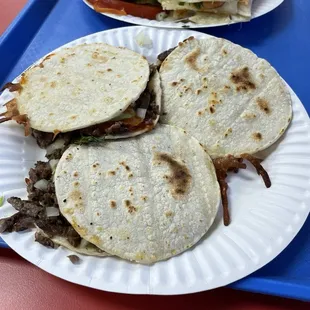 Mulitas (carne asada)