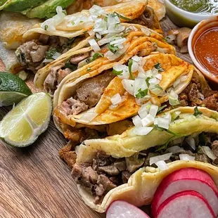 Plato de 5 Tacos (5 taco Plate)