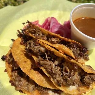 Quesabirria tacos. Insanely delicious!