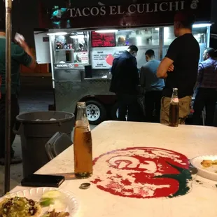 Tacos el culichi next to the park