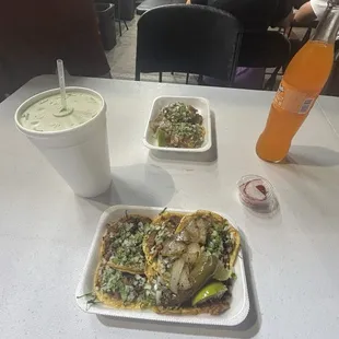 Best mini tacos de pastor I've had!!! So delicious, they remind me of this taco truck in my mom's home town in Jalisco. 10/10