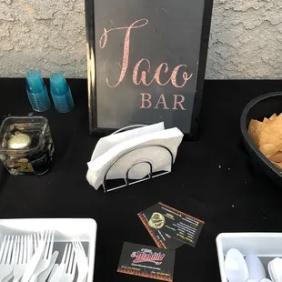 a taco bar