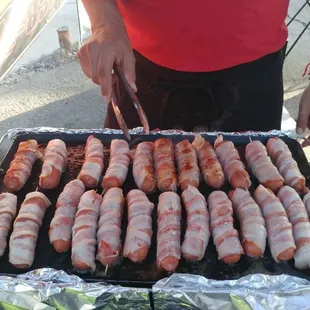 Bacon Wrapped Hotdogs